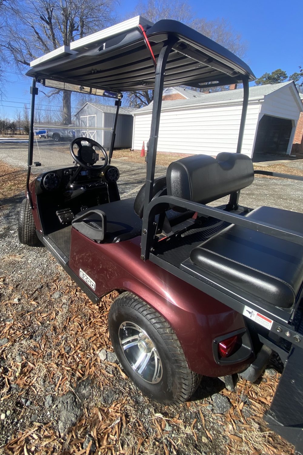 2012 EZGO TXT - BURGUNDY - Image 3